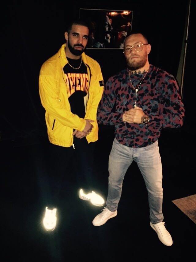 Conor McGregor hangs out with rap superstar Drake