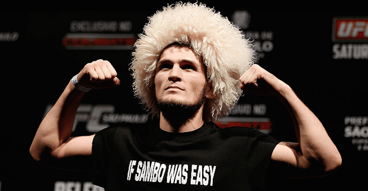 Watch: Khabib Nurmagomedov Grapples with Olympic Silver Medalist Wrestler