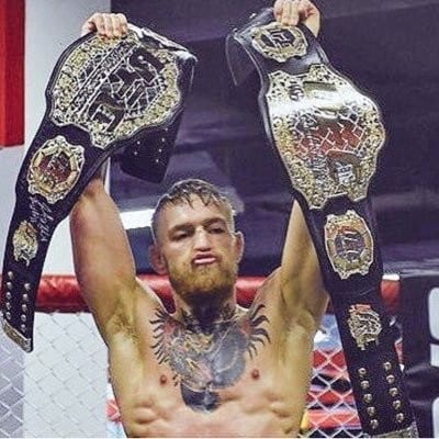 Conor mcgregor two outlet belts