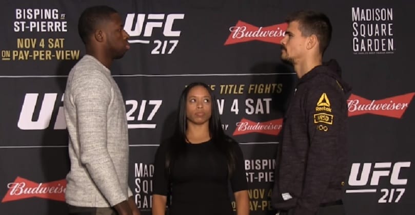 tælle duft Fælles valg UFC 217: Mickey Gall vs. Randy Brown interview highlights and face off