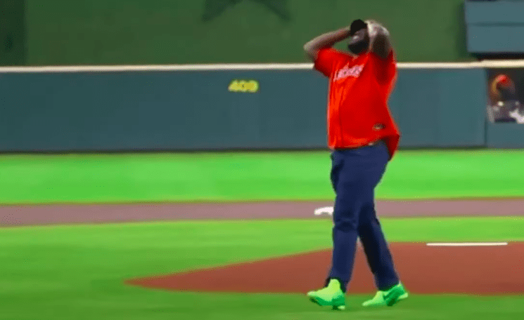 DR. GUY LEWIS THROWS OUT FIRST PITCH AT HOUSTON ASTROS GAME!